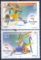 MK 2000-197-8 OLYMPIC GAMES SYDNEY, MACEDONIA, 1 X 2v, MNH - Ete 2000: Sydney