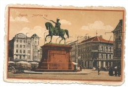 Zagreb Ou Zágráb (Hongrie) : Jelacikev Trg En 1910 (animé) - Ungarn