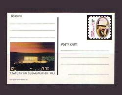 1998 TURKEY 60TH ANNIVERSARY OF THE DEATH OF ATATURK POSTCARD - Postwaardestukken