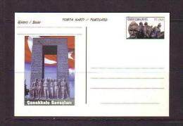 2000 TURKEY DARDANELLES WARS POSTCARD - Postwaardestukken