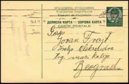 Yugoslavia 1937, Postal Stationery Sarajevo To Beograd - Covers & Documents