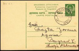 Yugoslavia 1938, Postal Stationery Valjevo To Beograd - Cartas & Documentos