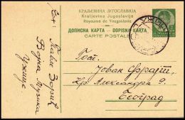 Yugoslavia 1938, Postal Stationery Uzice To Beograd - Storia Postale