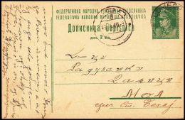 Yugoslavia 1949, Postal Stationery Sombor To Mol - Cartas & Documentos
