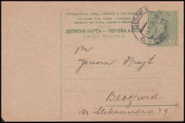 Yugoslavia 1926, Postal Stationery Sisak  To Beograd - Cartas & Documentos