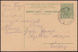 Yugoslavia 1926, Postal Stationery Prilep  To Beograd - Brieven En Documenten