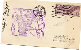 Frist Flight Denver Co 1931 Air Mail Cover - 1c. 1918-1940 Covers