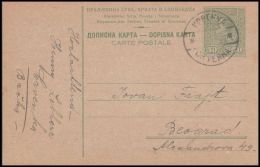 Yugoslavia 1926, Postal Stationery Crvenka To Beograd - Covers & Documents