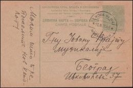 Yugoslavia 1925, Postal Stationery Novi BeÄaj To Beograd - Covers & Documents