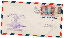 Frist Flight Miami FL 1928 Air Mail Cover - 1c. 1918-1940 Storia Postale