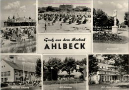 AK Ahlbeck, U.a. HO-Milchbar, HO-Hotel Ostsee, Gel, 1968 - Usedom