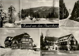 AK Auersberg, Berghaus, Gasthof Waldesruh, Gel, 1977 (Wildenthal, Stempel Sosa) - Sosa