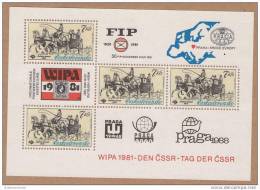 TCH 10 - TCHECOSLOVAQUIE Bloc N° 50 ** WIPA 1981 - Diligence - Diligences