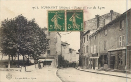 69 MORNANT - Place Et Rue De Lyon - Sonstige & Ohne Zuordnung
