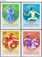 HUNGARY, 1988, Summer Olympic Games, Seoul., MNH (**), Sc/Mi 3123-3126/3959-62 - Summer 1988: Seoul