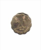 HONG KONG    20  CENTS  1993 (KM # 67) - Hong Kong