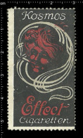 Old Original German Poster Stamp( Cinderella, Reklamemarke ) Kosmos Effect Cigaretten Tobacco Cigarette Zigarette - Tobacco