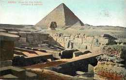 Egypte - Ref A269- Pyramid Et Sphinx -carte Bon Etat    - - Sphinx