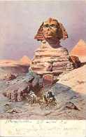 Egypte - Ref A263- Sphinx   - Dessin Illustrateur -carte Bon Etat - - Sphynx