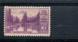 219768078 USA Met Scharnier Hinged Mit Falz SCOTT 742 National Parks - Unused Stamps