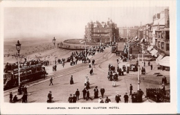 Lancashire Postcard - Blackpool North From Clifton Hotel    T94 - Blackpool