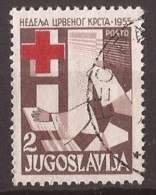 1955 X    JUGOSLAVIJA CROCE ROSSA MEDICINA NURSE INFERMIERE PORTO  USED - Oblitérés