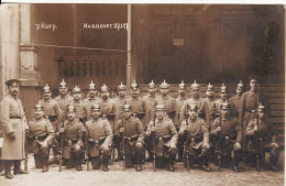 Carte Postale Photo Militaire Allemand - HANNOVER (Allemagne) 7ème Korp.27-01-1917-Groupe Soldat-Casque - VOIR 2 SCANS - - Hannover