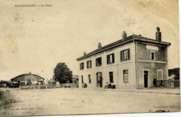 Dépt 51 - BAZANCOURT - La Gare - En L'état - Bazancourt