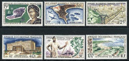 French West Africa C22-27 Mint Hinged Airmail Set From 1958 - Nuevos