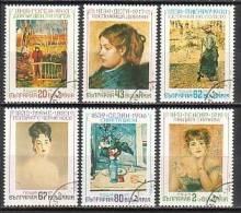 BULGARIA \ BULGARIE - 1991 - Impressionnistes Francais - Gauguin, Degas, Pissaro, Manet, Cezanne, Renoir - 6v-obl. - Impresionismo