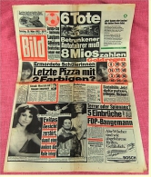 BILD-Zeitung Vom 20. März 1982 : Betrunkener Autofahrer Muß 8 Millionen Bezahlen  -  Hausmeister Fand 100.000 Mark - Autres & Non Classés