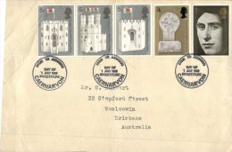 (987) UK First Day Of Issue Covers - FDC - Premier Jour Grande Bretagne - 1969 - Caernarvon - 1952-1971 Pre-Decimal Issues