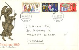 (987) UK First Day Of Issue Covers - FDC - Premier Jour Grande Bretagne - 1969 - Christmas - 1952-1971 Pre-Decimal Issues
