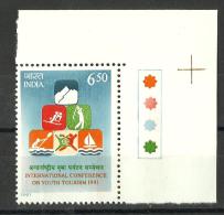 INDIA, 1991, International Conference On Youth Tourism, New Delhi, With Traffic Lights, MNH, (**) - Ongebruikt