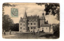 Cp , 41 , Château Des Basses Fontaines, Près De Saint Laurent Des Eaux , Voyagée - Other & Unclassified