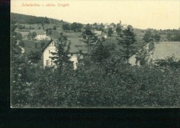 Litho Schellerhau Im Sächs. Erzgebirge Wohnhäuser Sw Um 1915 - Schellerhau