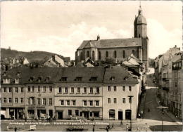 AK Annaberg-Buchholz, Markt, Annenkirche, Pöhlberg, Drogerie Bennewitz, Ung 1962 - Annaberg-Buchholz