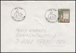 Switzerland 1984, Cover Sion To Nordlingen - Brieven En Documenten