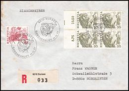 Switzerland 1977, Registred Cover Sursee To Nordlingen - Briefe U. Dokumente