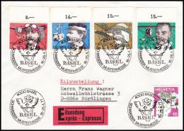 Switzerland 1977, Express  Cover Basel To Nordlingen - Briefe U. Dokumente