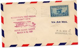 Pittsburgh PA 1929 Air Mail Cover - 1c. 1918-1940 Covers