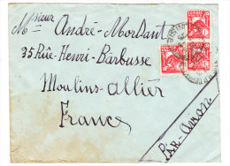 TUNISIE Lettre De TUNIS 16.8.1935 ? Pour MOULINS - Brieven En Documenten