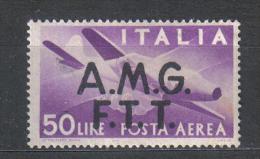 BIN142 - TRIESTE , Posta Aerea Il 50 Lire N. 6 * . Poco Fresco - Airmail