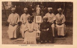 CARTE  POSTALE ANCIENNE. DAHOMEY. BENIN. ABOME-CALAVI. RELIGIEUSES INDIGENES. - Benin