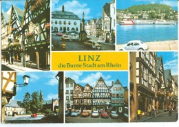 Germany, Linz, Die Bunte Stadt Am Rhein, 1970s Used Postcard [13981] - Linz A. Rhein