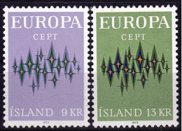 EUROPA - CEPT 1972 - Islande - 2 Val Neufs // Mnh - 1972