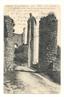 Cp, 86, Chauvigny, Ruines Du Château Baronnial Des Evêques, Voyagée 1911 - Chauvigny