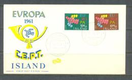 1961 ICELAND EUROPA CEPT FDC - FDC