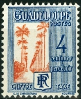 GUADALUPA, GUADELOUPE, COLONIA FRANCESE, FRENCH COLONY, SEGNATASSE, 1928, FRANCOBOLLO NUOVO (MNG), Scott J26 - Unused Stamps