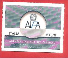 ITALIA REPUBBLICA  - SINGOLO NUOVO - 2013 - AIFA - Agenzia Italiana Del Farmaco - 0,70 € - S. -------- - 2011-20: Nieuw/plakker